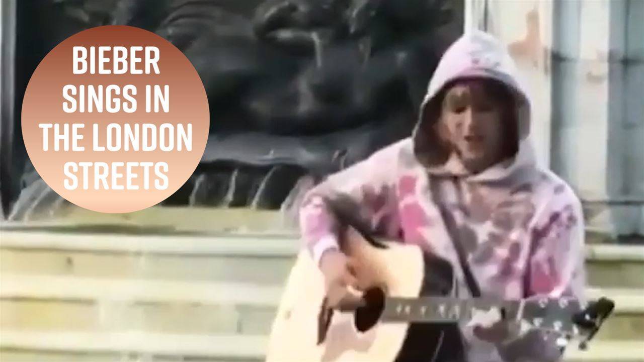 Джъстин Бийбър се превърна в уличен музикант в Лондон