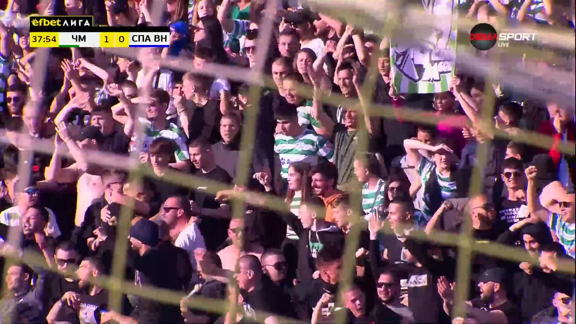 Черно море - Спартак Варна 1:0 /първо полувреме/