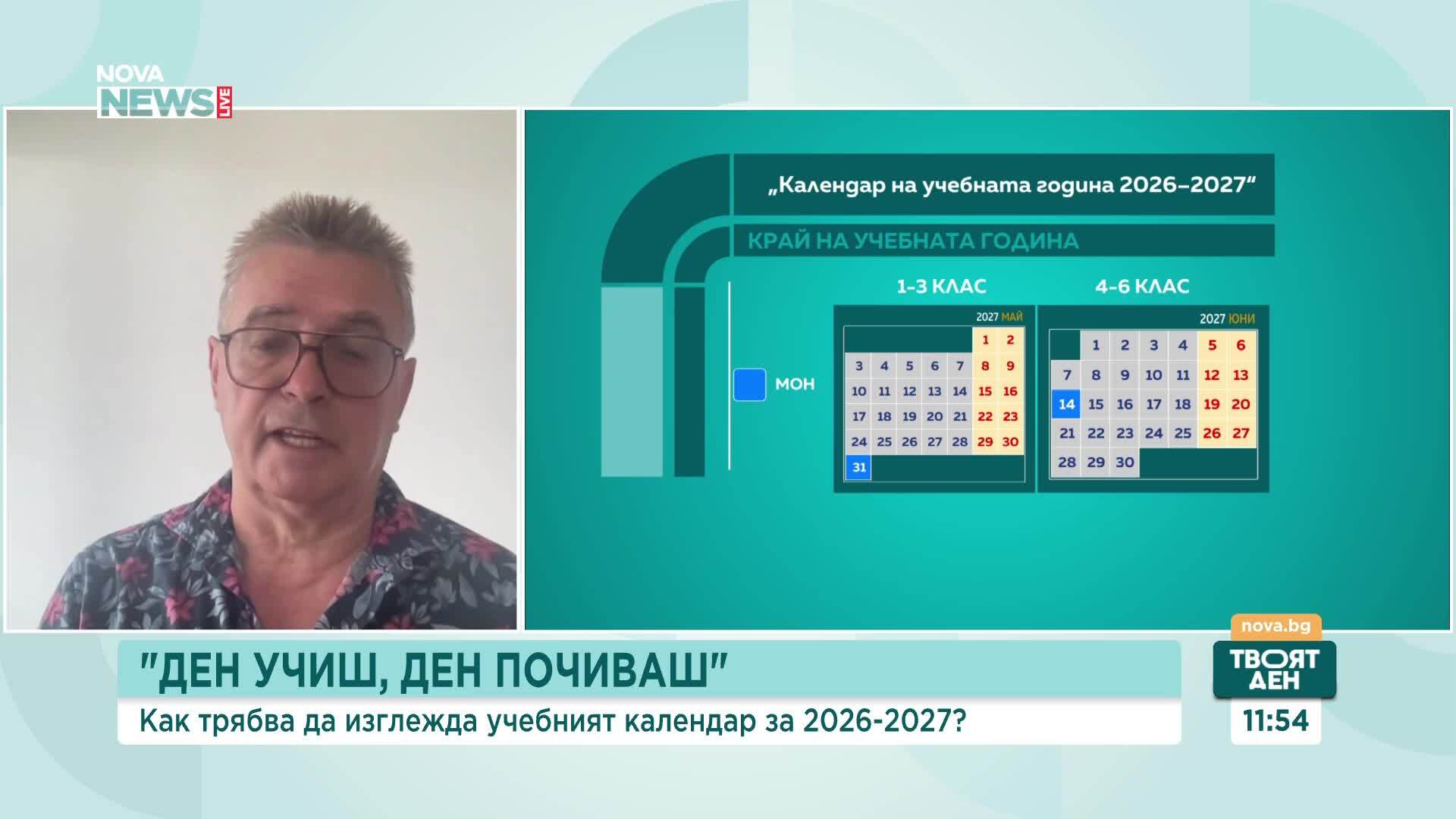 Какви предложения дават директорите на училища за структурата на учебния календар