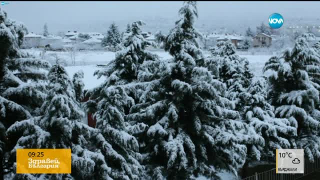 Заваля първият сняг