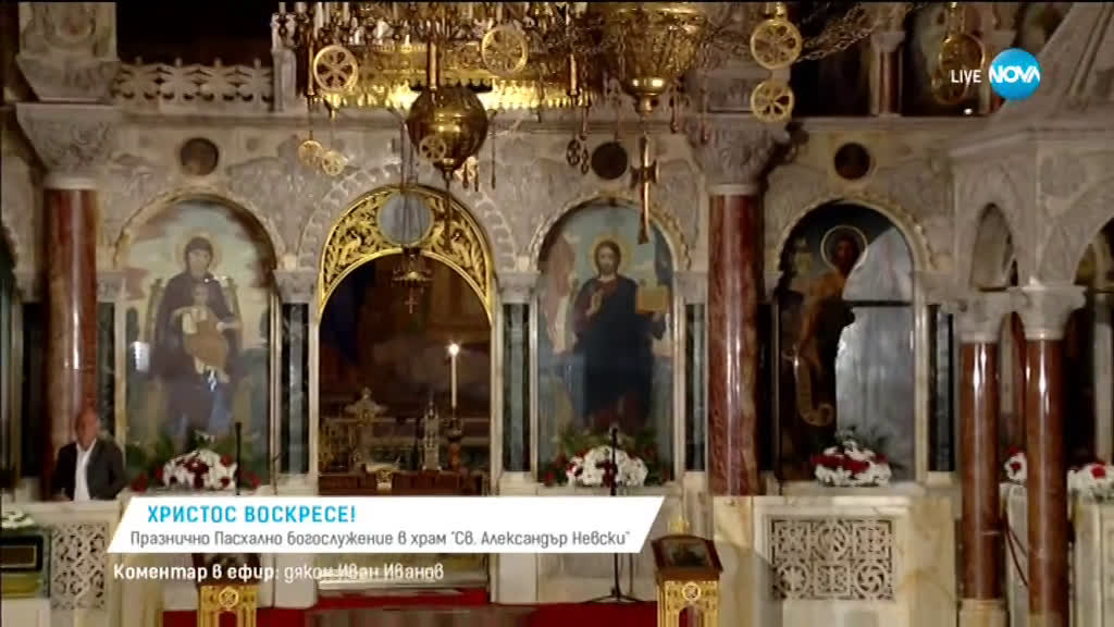 Патриархът отслужи празнично Пасхално богослужение в храм "Св. Ал. Невски" (ВИДЕО+СНИМКИ)