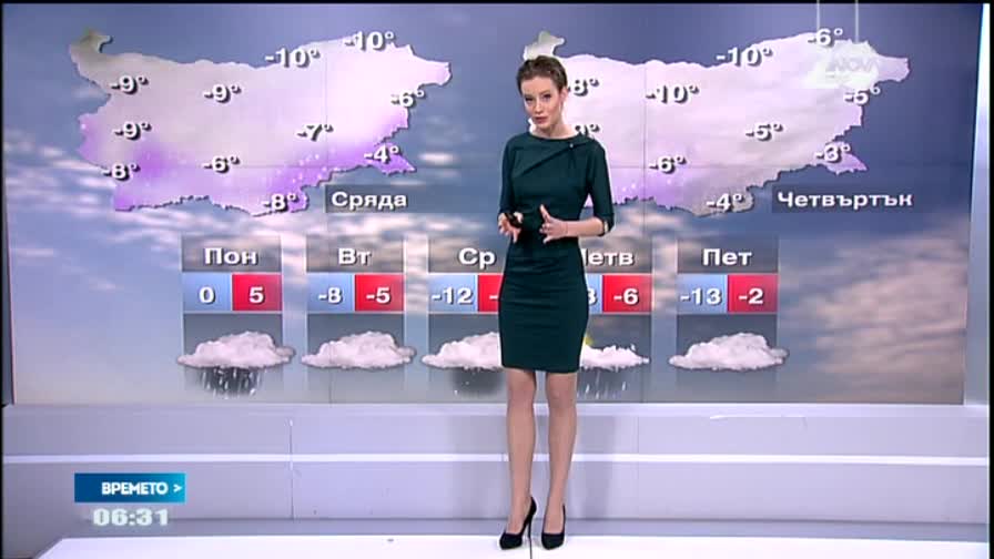 Прогноза за времето (29.12.2014 - сутрешна)