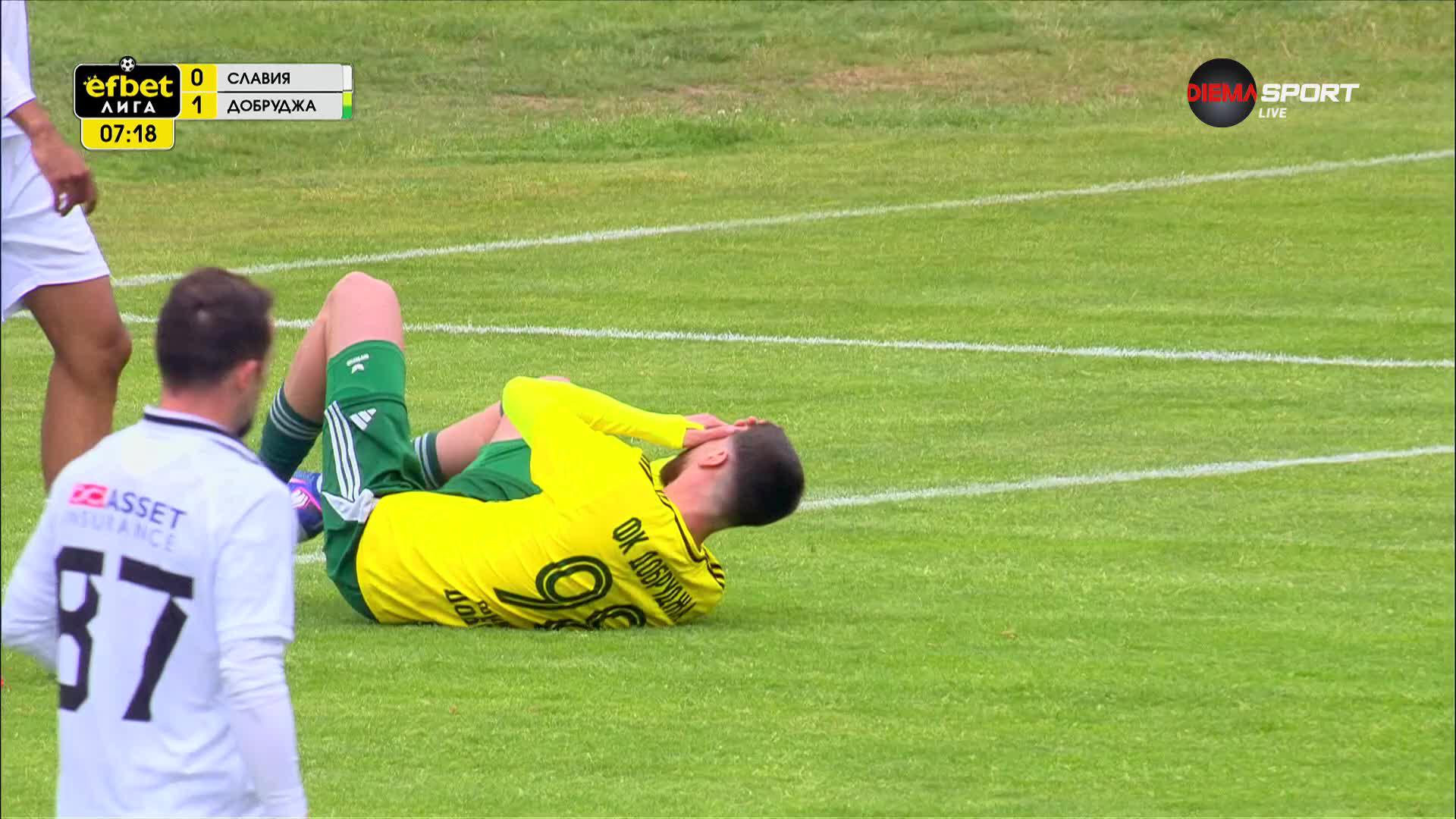Славия - Добруджа 0:1 /първо полувреме/