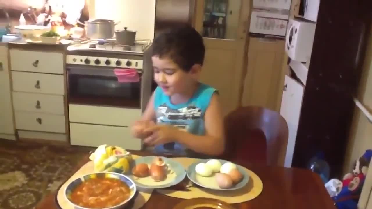 Бързо белене на яйце