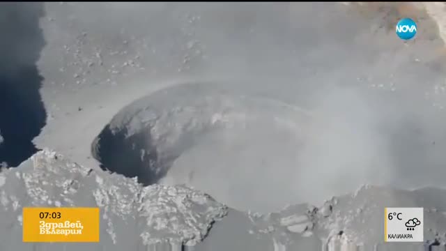 Учени заснеха новообразувал се кратер на вулкана Попокатепетъл