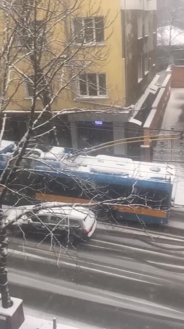 Закъсал тролейбус на ул. "Раковски"
